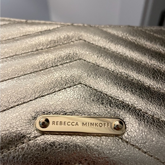 Rebecca Minkoff Edie quilted crossbody bag silver - Picture 8 of 12